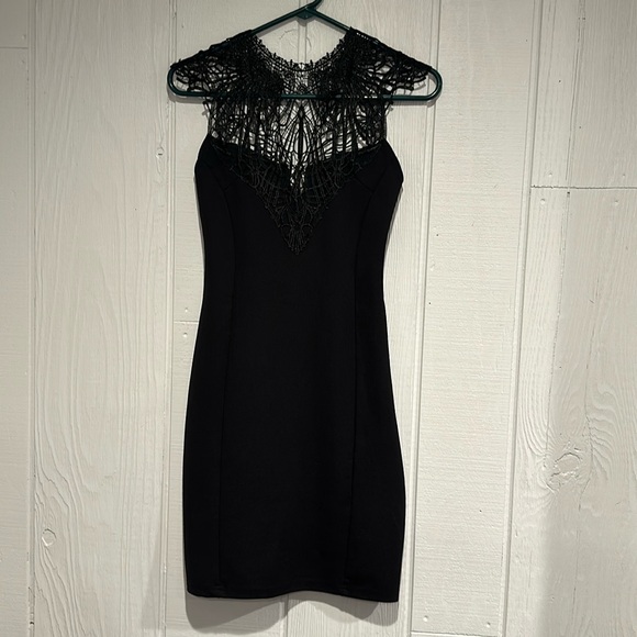 Charlotte Russe Dresses & Skirts - Charlotte Russe Black Dress with Lace Detail
